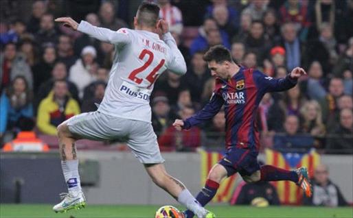 Con un partidazo de Messi, el Barcelona derrotó al Atlético Madrid