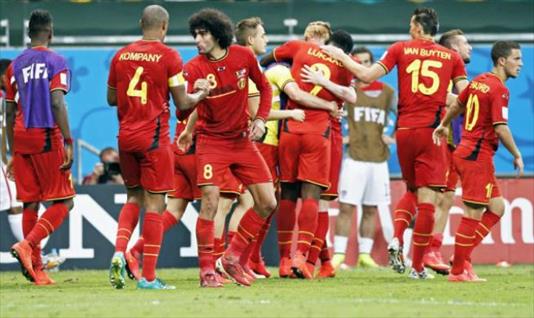Rival de cuartos: Bélgica le ganó a Estados Unidos 