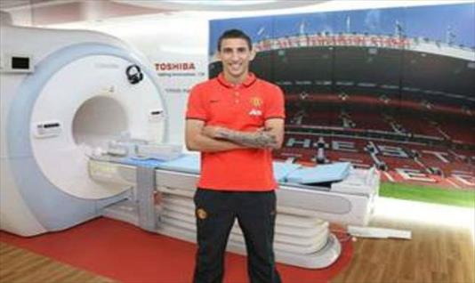 Di María fue evaluado con productos Toshiba para su entrada al Manchester United