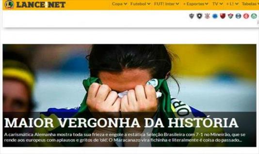 “La mayor vergüenza de la historia”, según los medios brasileños